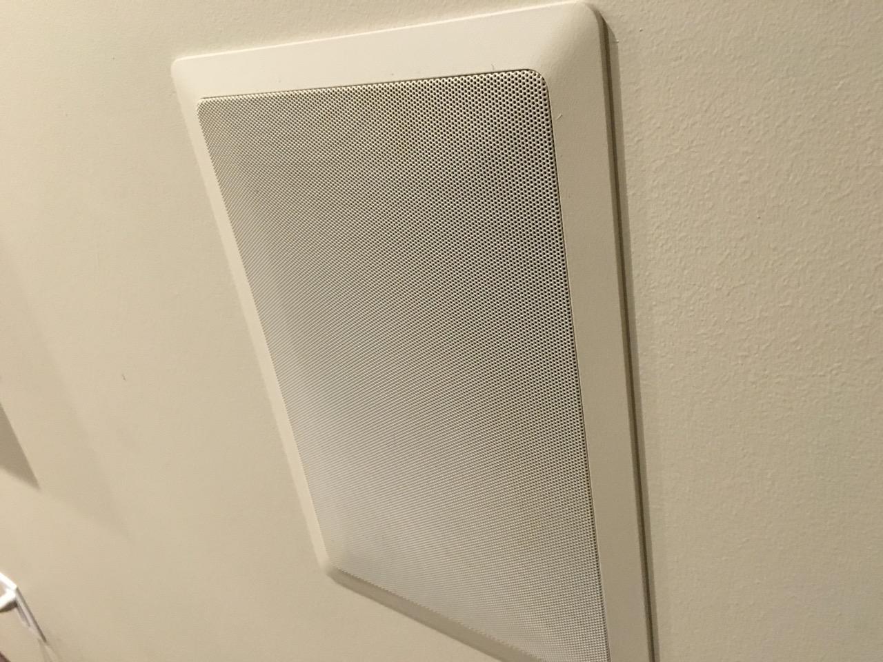 Micca M-8S 8-Inch 2-Way in-Wall Speaker for Home Theater, White, Each | 8.7 x 12.7-inch cutout, Whole House Audio, Home Theater, Indoor or Covered Outdoor, 8