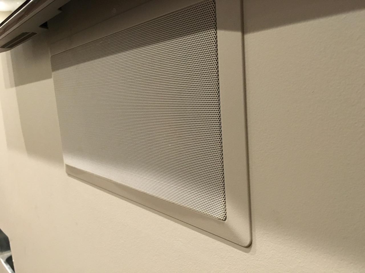 Micca M-CS Dual 5.25-Inch in-Wall Center Channel Speaker, White, Each | 13.8 x 6.7-inch cutout, Home Theater, Whole House Audio, MTM LCR Design, 5.25