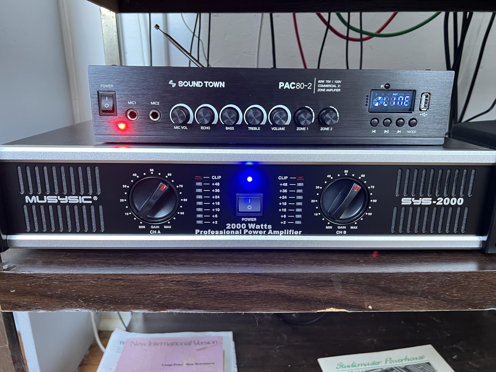 MUSYSIC Power Amplifier 2000 Watts 2 Channel PA Amplifier for Speakers | Professional 2U Chassis Rack Mount, Distortion Free and Clear Sound, ATR Technology, XLR and 1/4 Inch Inputs customer photo 2