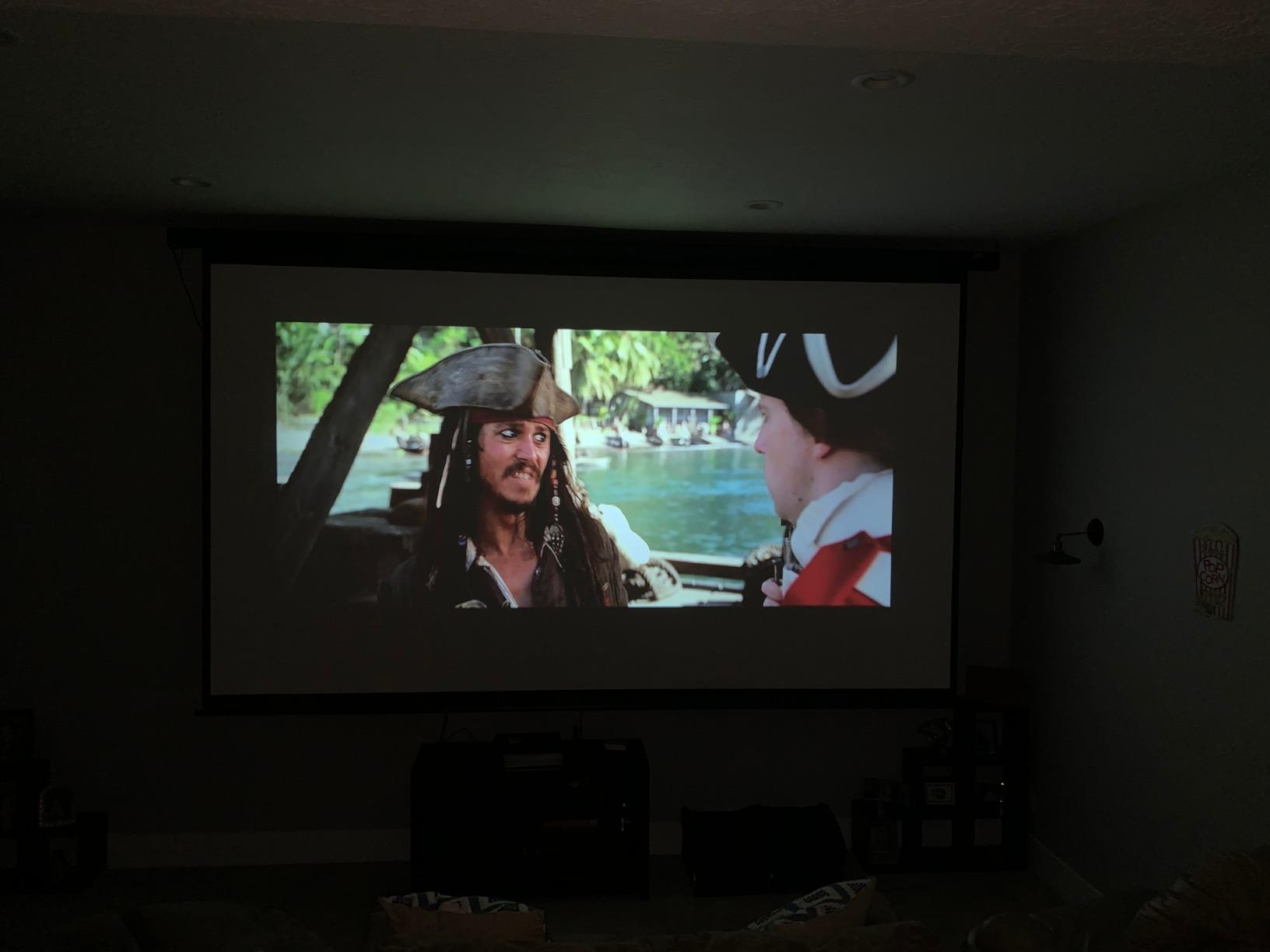 Motorized Projector Screen 180-INCH, Elite Screens Spectrum Swift-RC1 Remote, Electric Projection Screen Movie Home Theater Gaming 4K/8K, ELECTRIC180H2 customer photo 1