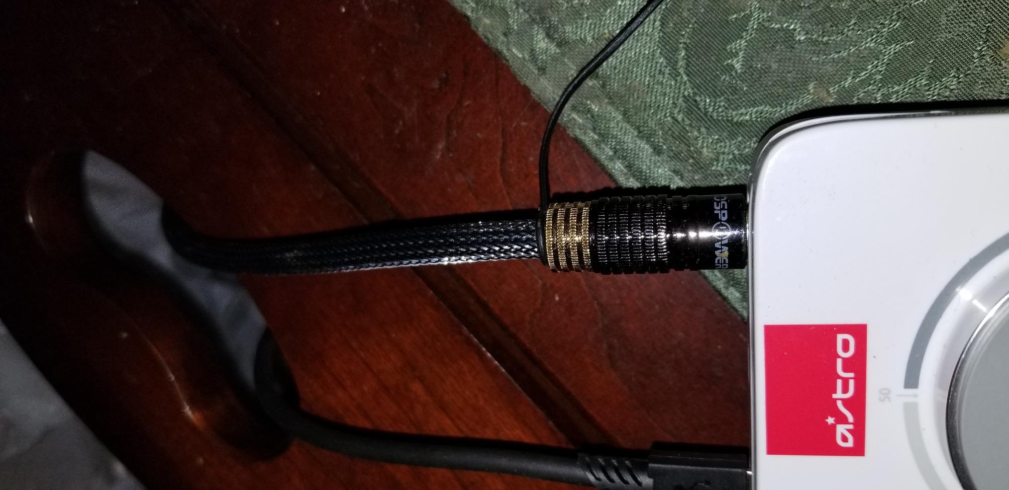 FosPower 24K Gold Plated Toslink Digital Fiber Optical Audio Cable (S/PDIF) - [Zero RFI & EMI Interference] Metal Connectors & Ultra Durable Nylon Braided Jacket (6ft) customer photo 2