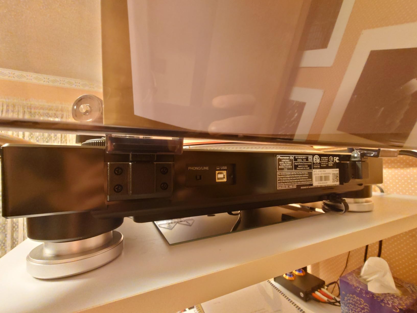 Pioneer DJ PLX-500 Direct Drive Turntable for Home Vinyl and Collectors, USB Recording customer photo 1