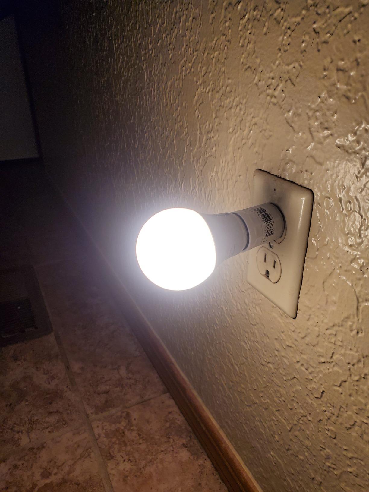 Philips LED Dusk-To-Dawn Outdoor A19 Light Bulb, Flicker-Free, 800 Lumen, Soft White Light (2700K), 8W=60W, E26 Base, 3-Pack customer photo 1