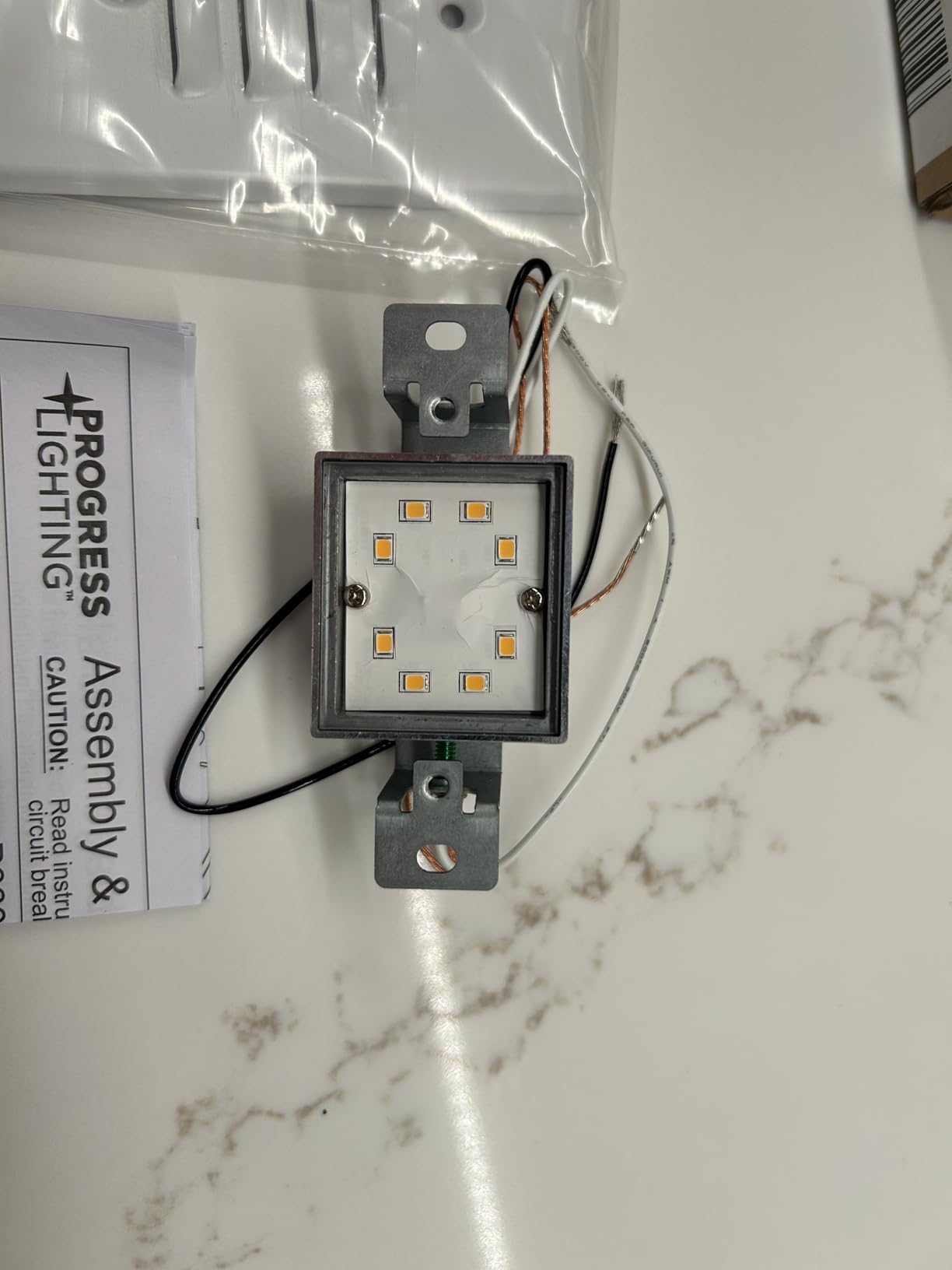 Progress Lighting LED Indoor Louvered Step Light, Indoor, P660003-028-30K, Satin White customer photo 1
