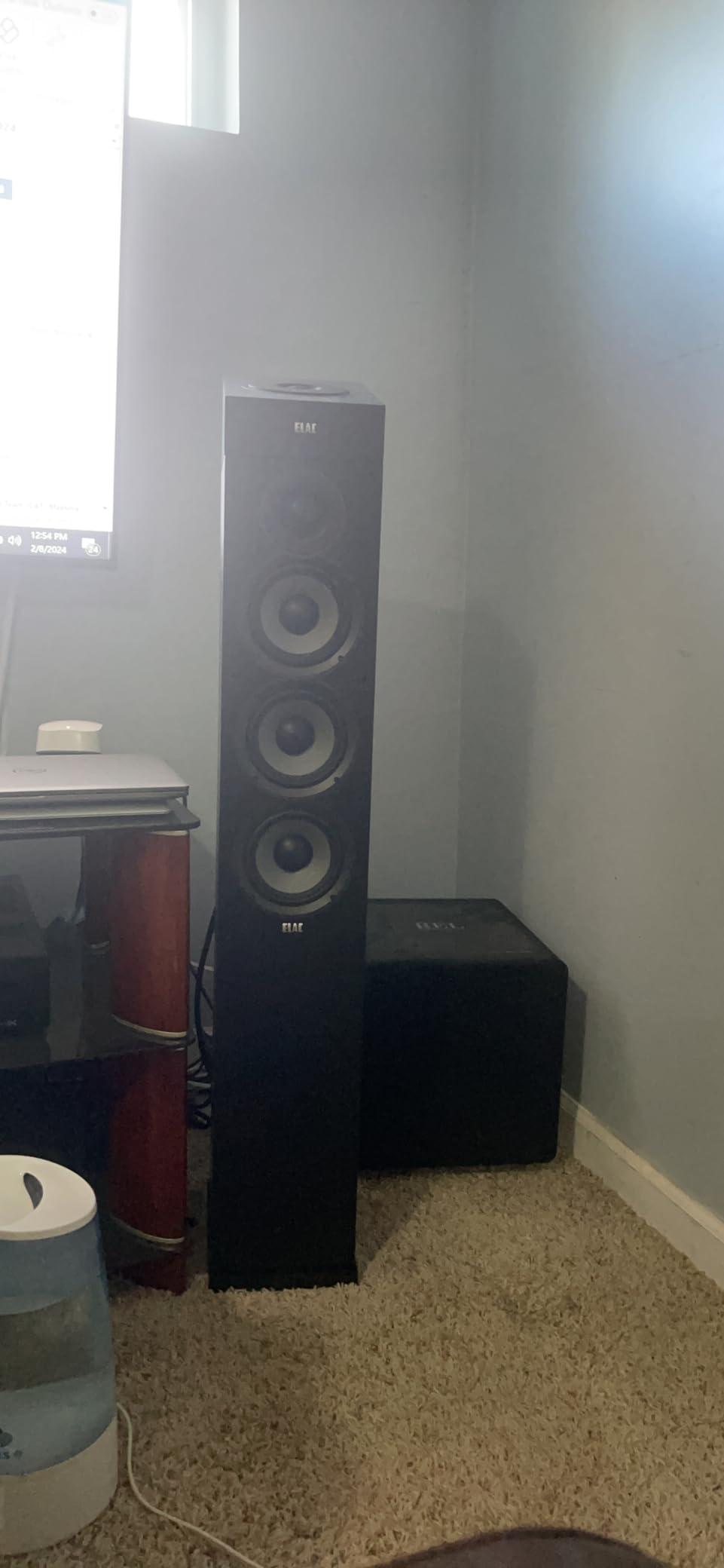 ELAC Debut 2.0 F5.2 Floorstanding Speaker, Black (Each) - 1
