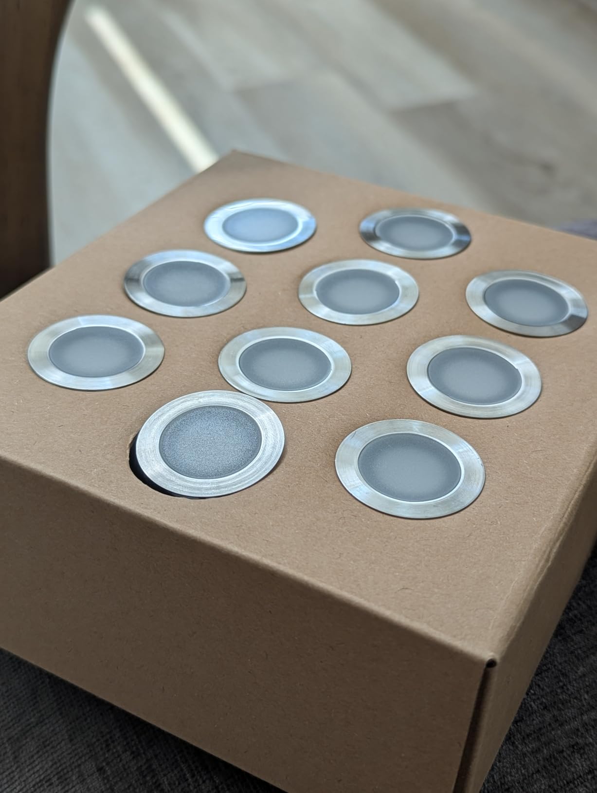 Recessed LED Deck Light Kits with Protecting Shell 32mm, Outdoor LED Landscape Lighting IP67 Waterproof, 12V Low Voltage for Garden, Yard Steps, Stair, Patio, Floor customer photo 2