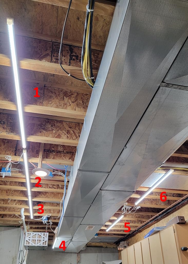 Barrina T8 LED Shop Lights 4FT, 40W 5500LM 5000K, 6 Pack, High Output Tube customer photo 1