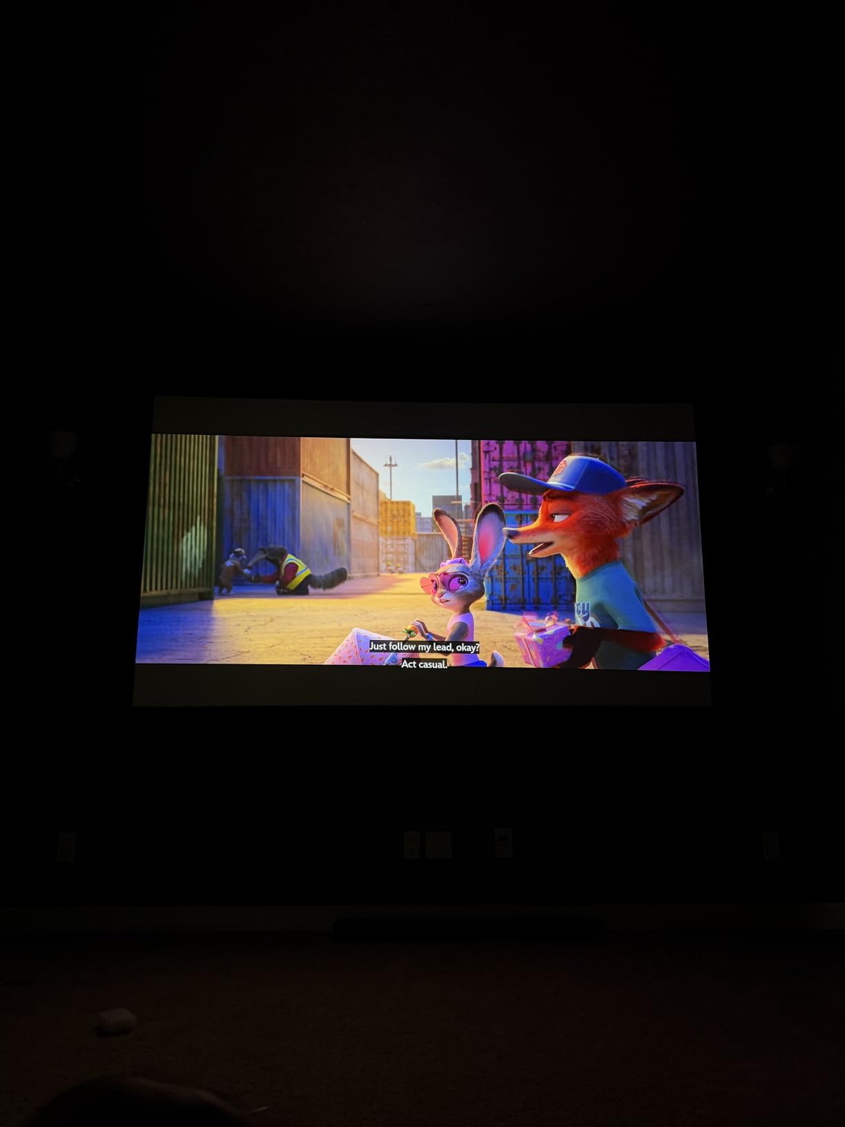 Akia Screens 100 Inch Fixed Frame Projector Screen, 16:9, 8K / 4K Ultra HD Projector & 3D Ready, Wall Mount CINEWHITE UHD-B Indoor Projection Screen for Home Theater, Cinema AK-FF100WH2 customer photo 1