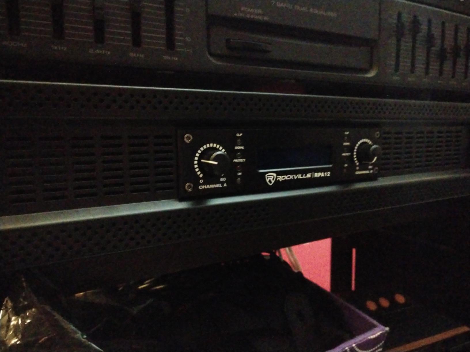 Rockville RPA12 2-Channel Professional/DJ Rack Mount Power Amplifier | 5000W Peak / 1400W RMS, 2U Rackmount, LCD, XLR/1/4