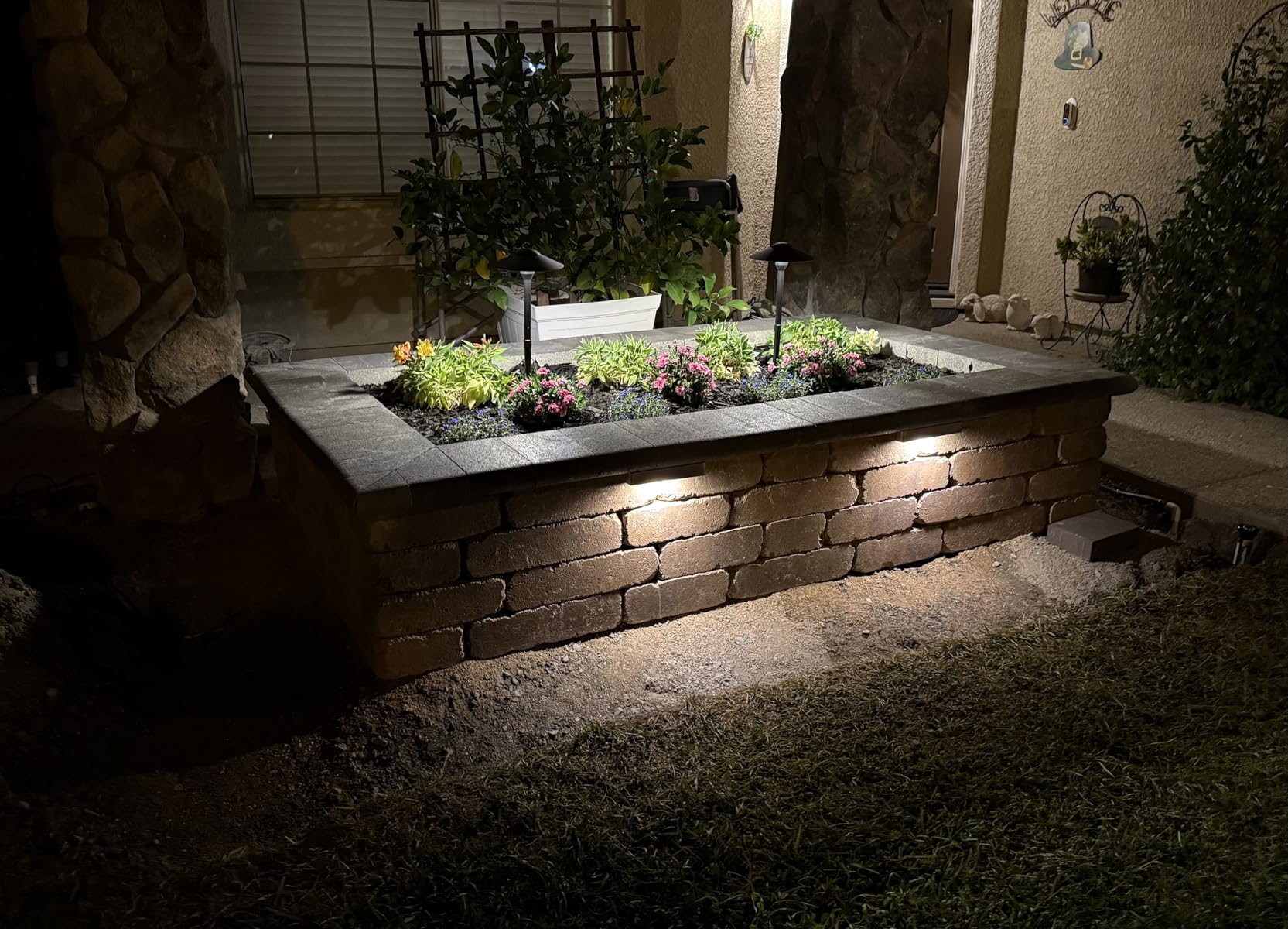 VOLT 12V Cast Brass Undercover Hardscape Light (Bronze) | Low Voltage, Cast Brass Construction, 300 Lumens of Warm White Light, For Outdoor Step Deck Masonry & Wall Lighting customer photo 2
