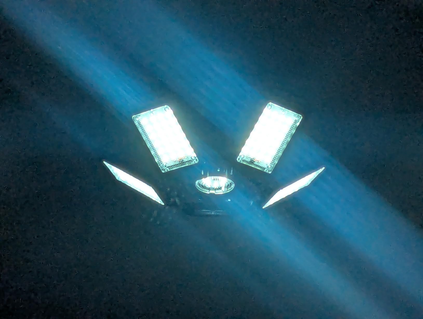 Luyata LED Garage Lights 2 Pack, Ceiling LED Shop Light 180W 18000LM 6500K Screw in Led Light with 5+1 Deformable Panels, Bright Led Lighting for Garage Workshop Basement Support E26/E27 Socket customer photo 2