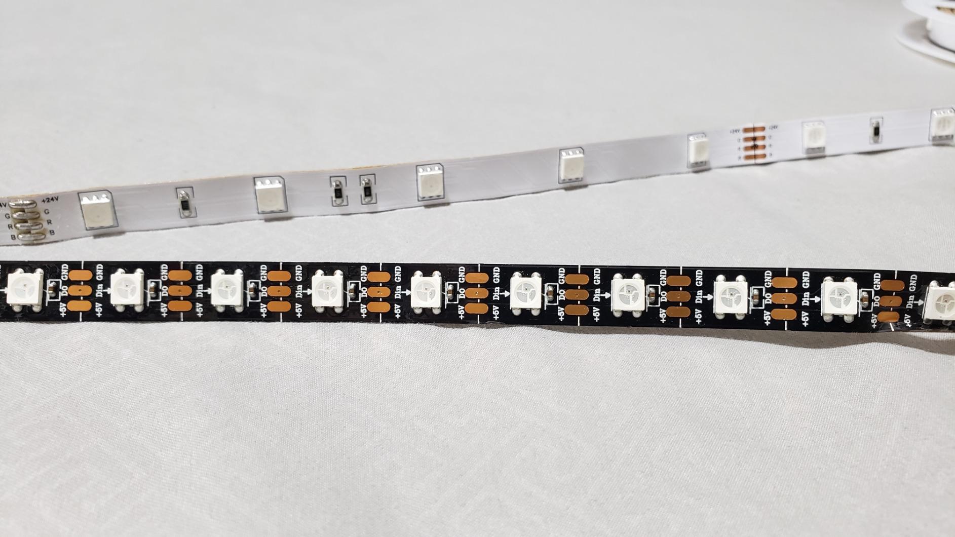 BTF-LIGHTING WS2812B ECO RGB LED Strip, UL Listed, Individually Addressable, 16.4FT 60LED/m 300Pixel DC5V 5050SMD, Alloy Wire Flexible 3M Tape for DIY Chasing Color Project IP30 customer photo 1