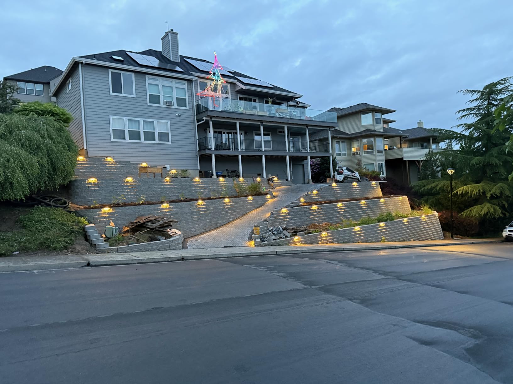 LEONLITE 8-Pack 7 Inch LED Hardscape Lighting, 3W/4W/5W, 2700K Soft White | Update Dimmable Retaining Wall Lights, Low Voltage Landscape Lighting, 12-24V AC/DC Paver Light, Outdoor Step Lights, ETL customer photo 1