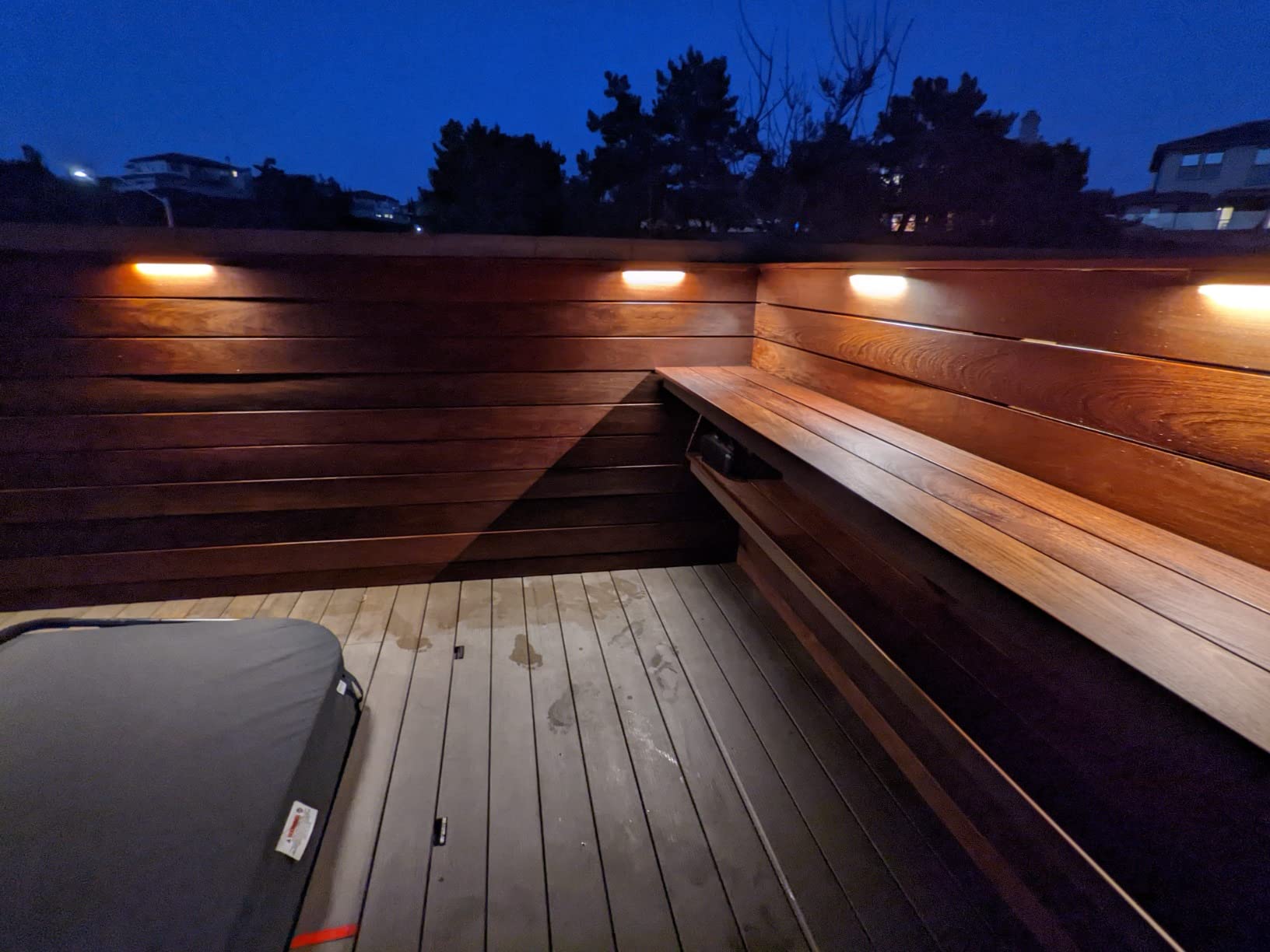 CLOUDY BAY [6 Pack] 7 Inch 12V-15 VAC/DC Low Voltage Hardscape Lighting Paver Light, Retaining Wall Lights Outdoor, IP65 Waterproof, 5W 2700K Soft White, Frost Lens Deck Step Light customer photo 1