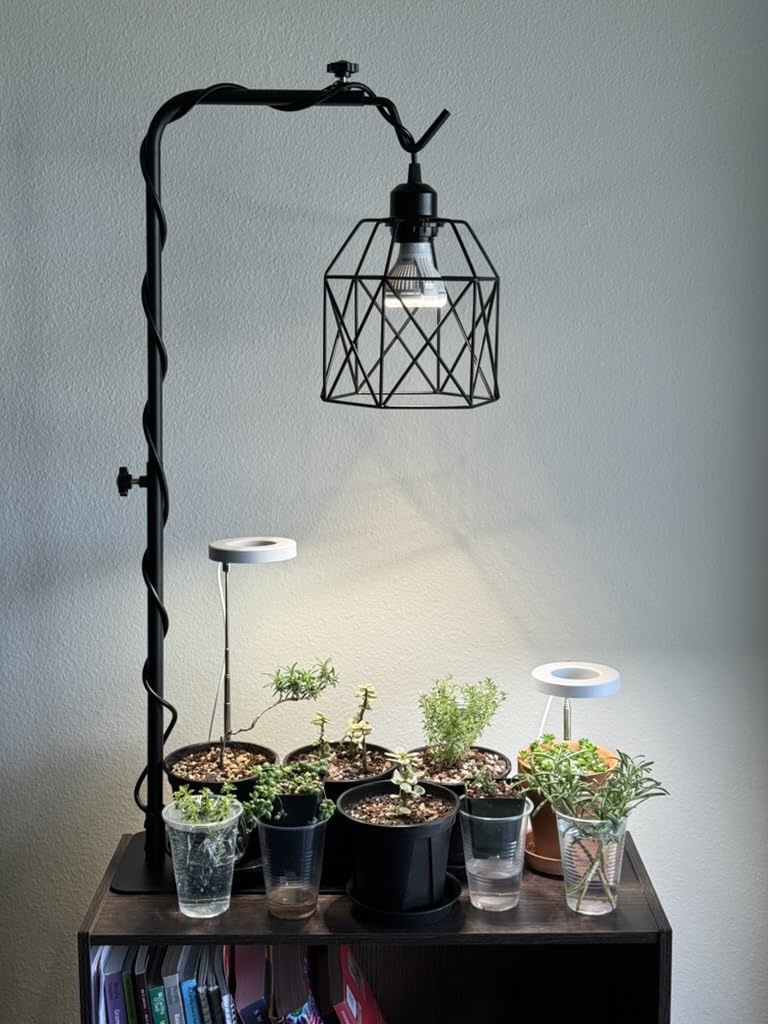 OmiSun Industrial Plug in Pendant Light, Black Cage Pendant Light Fixture with On/Off Switch, E26 Socket Vintage Hanging Light, Farmhouse Pendant Lighting for Kitchen Living Room Dining Room customer photo 1