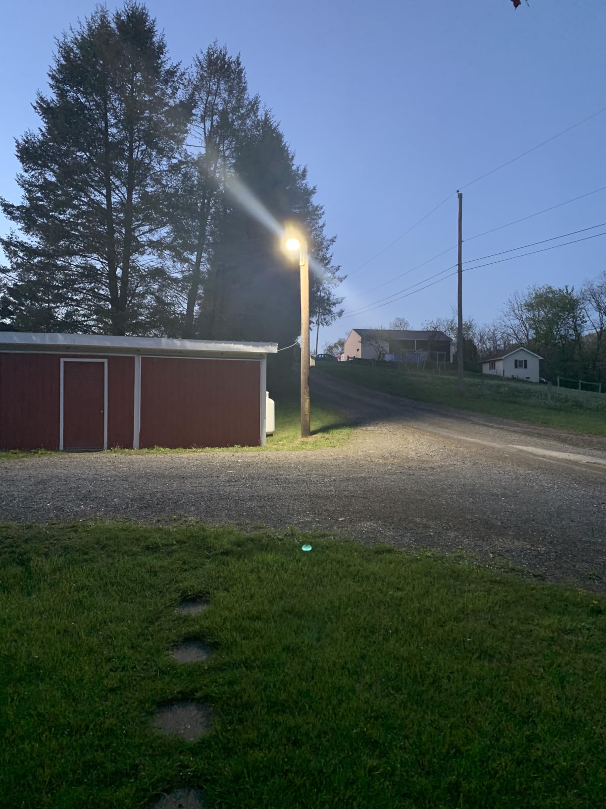 Juyace 120W LED Barn Light Dusk to Dawn Outdoor Security Area Flood Light | 18000LM, 5000K, Photocell, Free Extension Arm, Pole Wall Mount, IP65 Waterproof, Adjustable Shoebox Flood Light, for Farm Yard customer photo 1