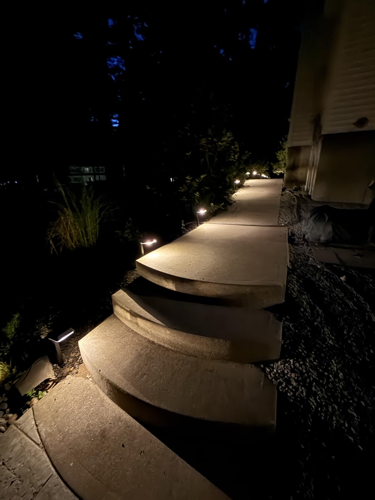 Bobcat Solar Pathway Lights Outdoor Super Bright 300 lumens with 2-in-1 Warm White and Daylight Color Modes, Solar LED Lights Outdoor Waterproof for Path, Sidewalk, Driveway or Walk Way Light (4 Pack) customer photo 1