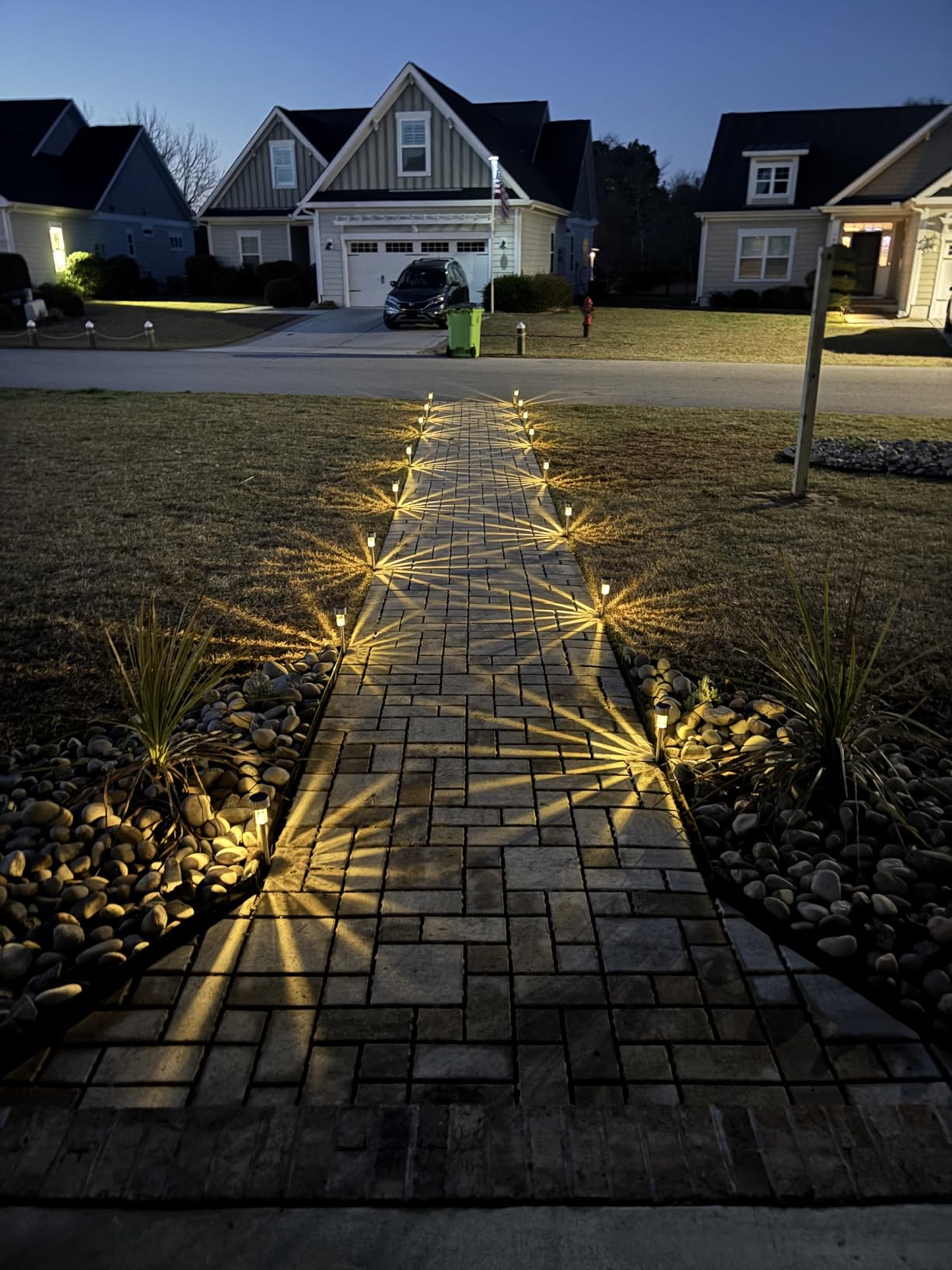 Dream Master Solar Lights Outdoor, Multicolor, 12 Pack | Waterproof, Stainless Steel LED Landscape Lighting, For Yard, Pathway, Walkway, Patio, Lawn customer photo 2