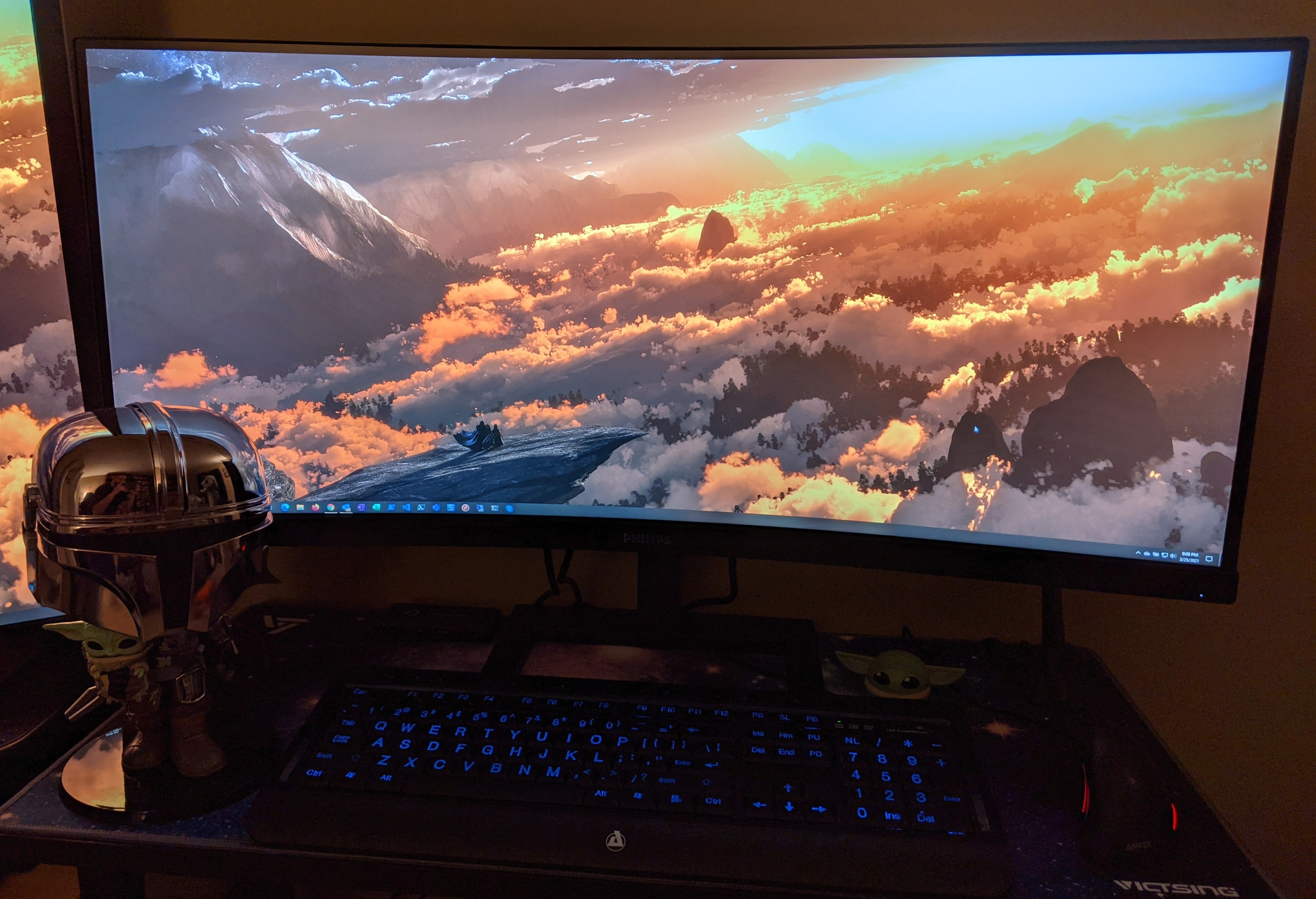 Philips 34 Inch Curved Computer Monitor UWQHD 100Hz USB-C PD VA, 346E2CUAE | 3440x1440 Monitor, HDMI, DP, USB 3.2 Hub, Built-in Speakers, Height Adjust, Adaptive Sync customer photo 1
