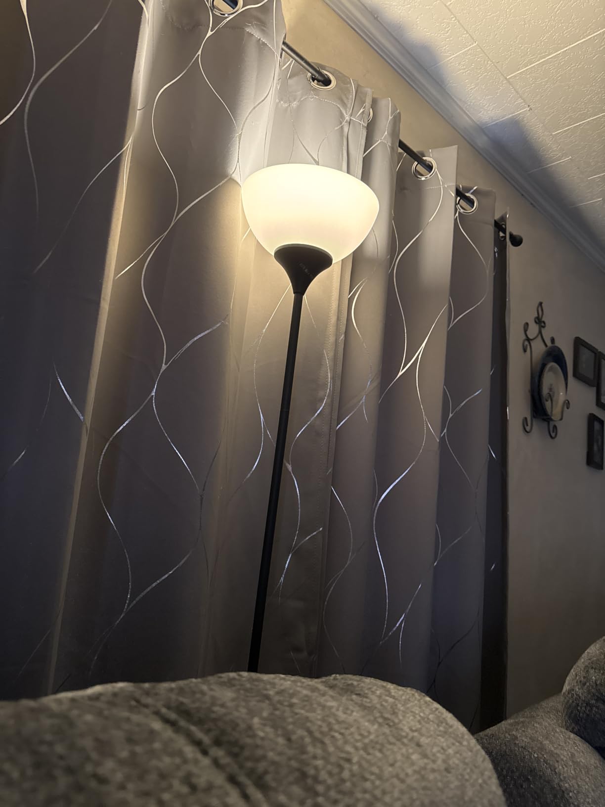 PESRAE Floor Lamp, Remote Control, Stepless Brightness & Color Temperature customer photo 2
