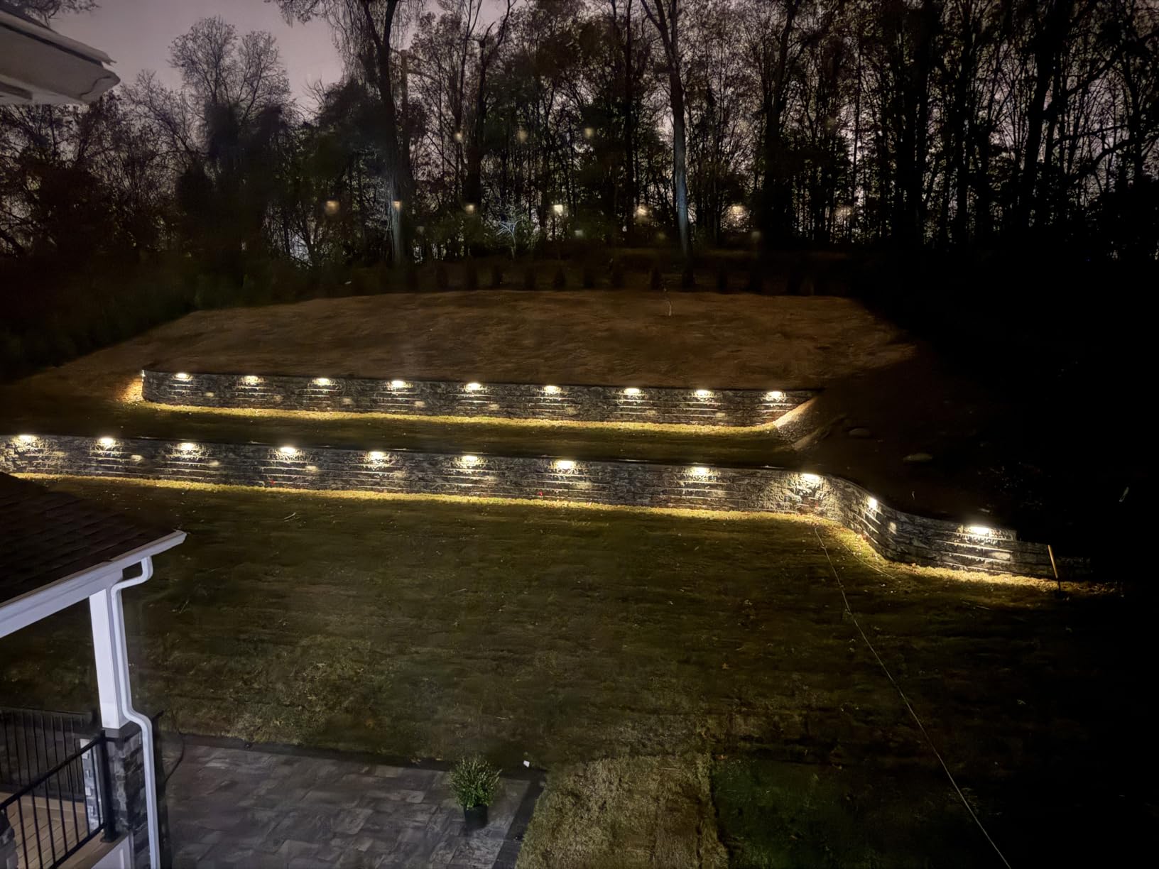 Teekuv 8 Pack 12 Inch LED Retaining Wall Lights, 6W, Soft White 2700K | IP65 Waterproof Hardscape Lighting, 12V AC/DC Low Voltage Landscape Lighting, Outdoor Step Lights for Patio Walls, ETL customer photo 2