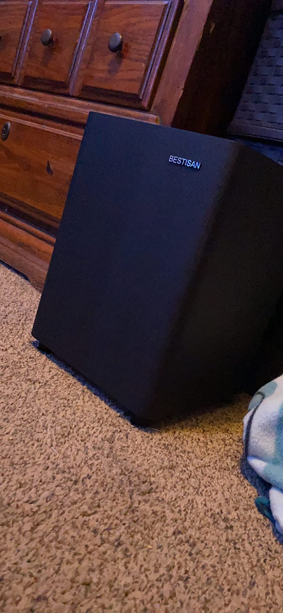 BESTISAN Powered Subwoofer, Deep Bass Sub, Down Firing Subs, Easy Setup with Home Theater System, Receiver, Speakers, RCA, LFE, AUX Input customer photo 2