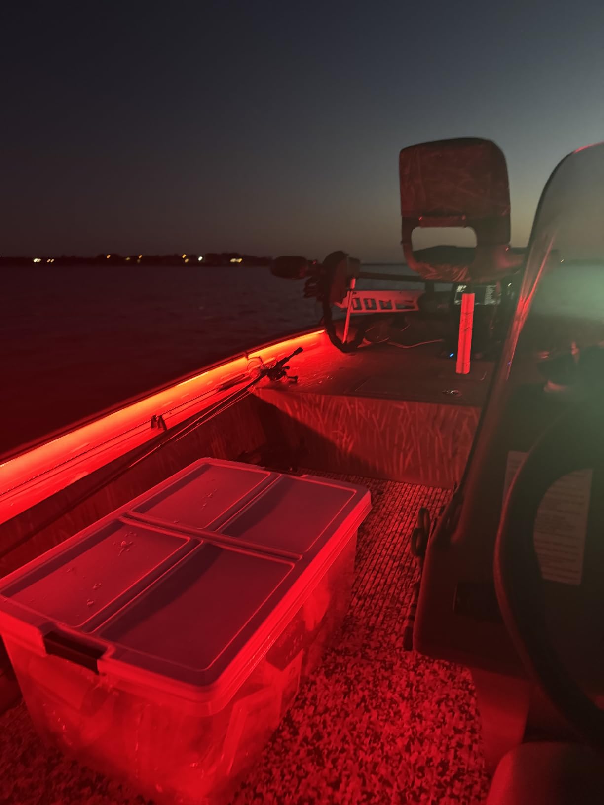 LED Boat Strip Lights, 32.8FT Marine Pontoon Led Lights, Waterproof Boats Interior Light, Under Gunnel Light, Boats Deck Lighting, Night Fishing Lighting for Pontoon Bass Fishing Yacht Kayak (White) customer photo 1