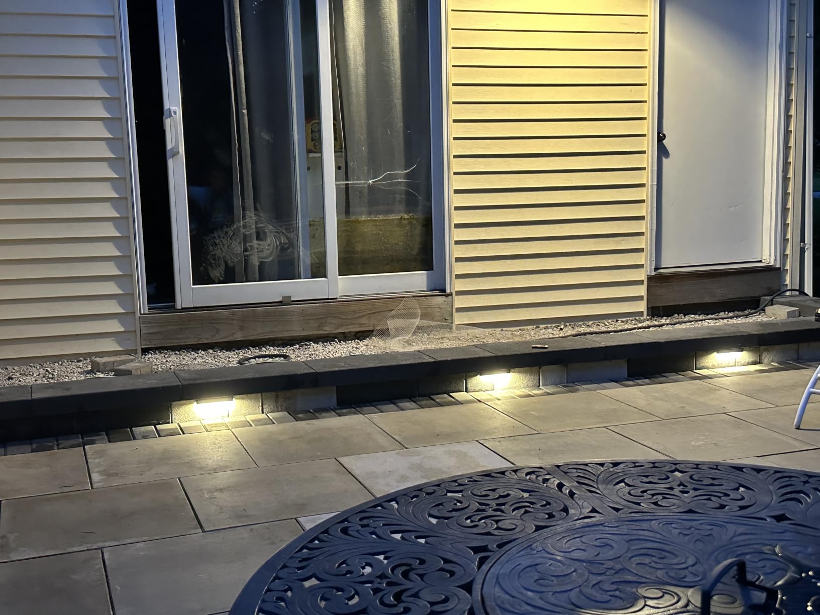 5W Retaining Wall Lights, 7 inch LED Hardscape Lighting Low Voltage Landscape Paver Lights 12V 24V Step Lights Outdoor IP66 Waterproof 3000K Soft White Stair Deck Lighting (8 Pack+Connectors) customer photo 2