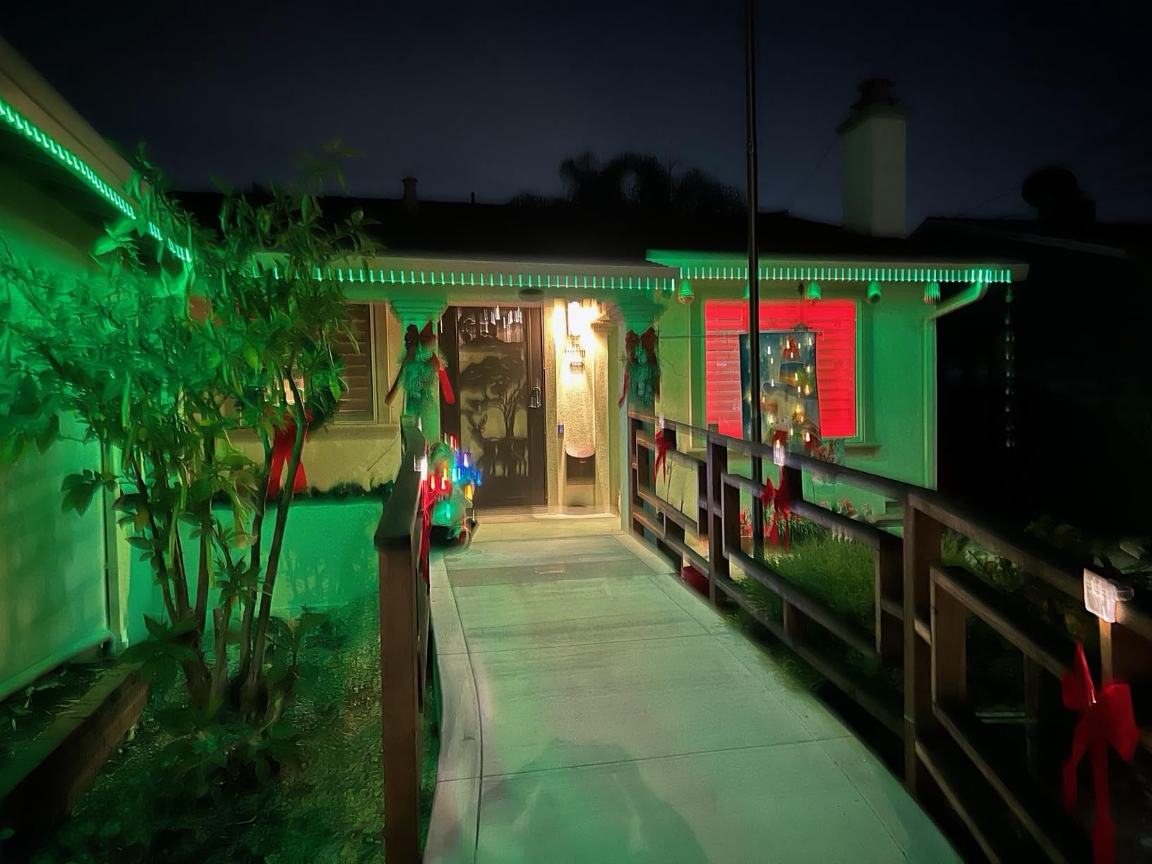 AILBTON 100ft Outdoor LED Strip Lights Waterproof, IP68 Outside Led Light Strips Waterproof with Bluetooth App Remote Control, Music Sync RGB Exterior Led Rope Lights, for Balcony, Deck, Roof, Garden, Pool customer photo 1
