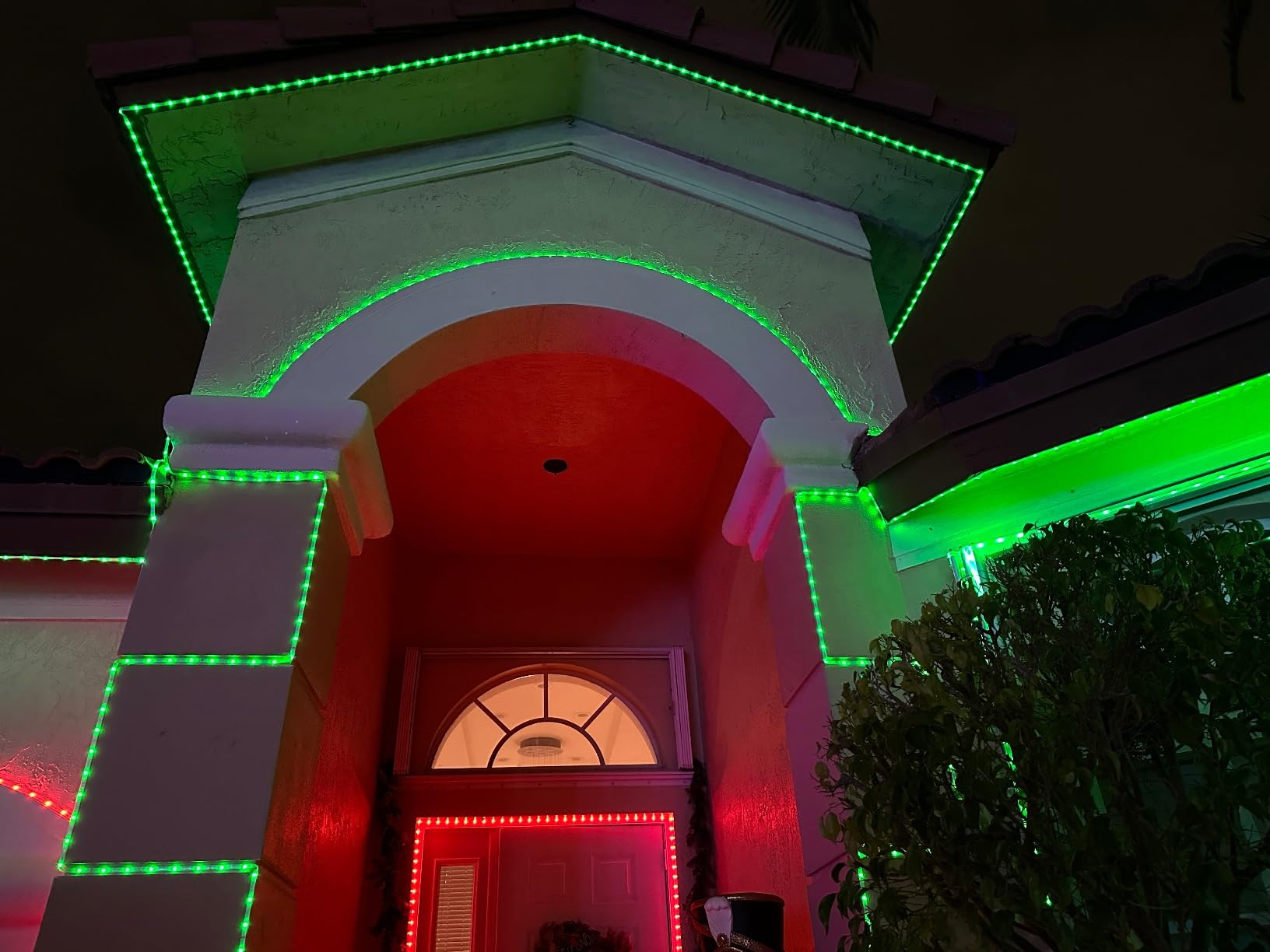 AILBTON 100ft Outdoor LED Strip Lights Waterproof, IP68 Outside Led Light Strips Waterproof with Bluetooth App Remote Control, Music Sync RGB Exterior Led Rope Lights, for Balcony, Deck, Roof, Garden, Pool customer photo 2