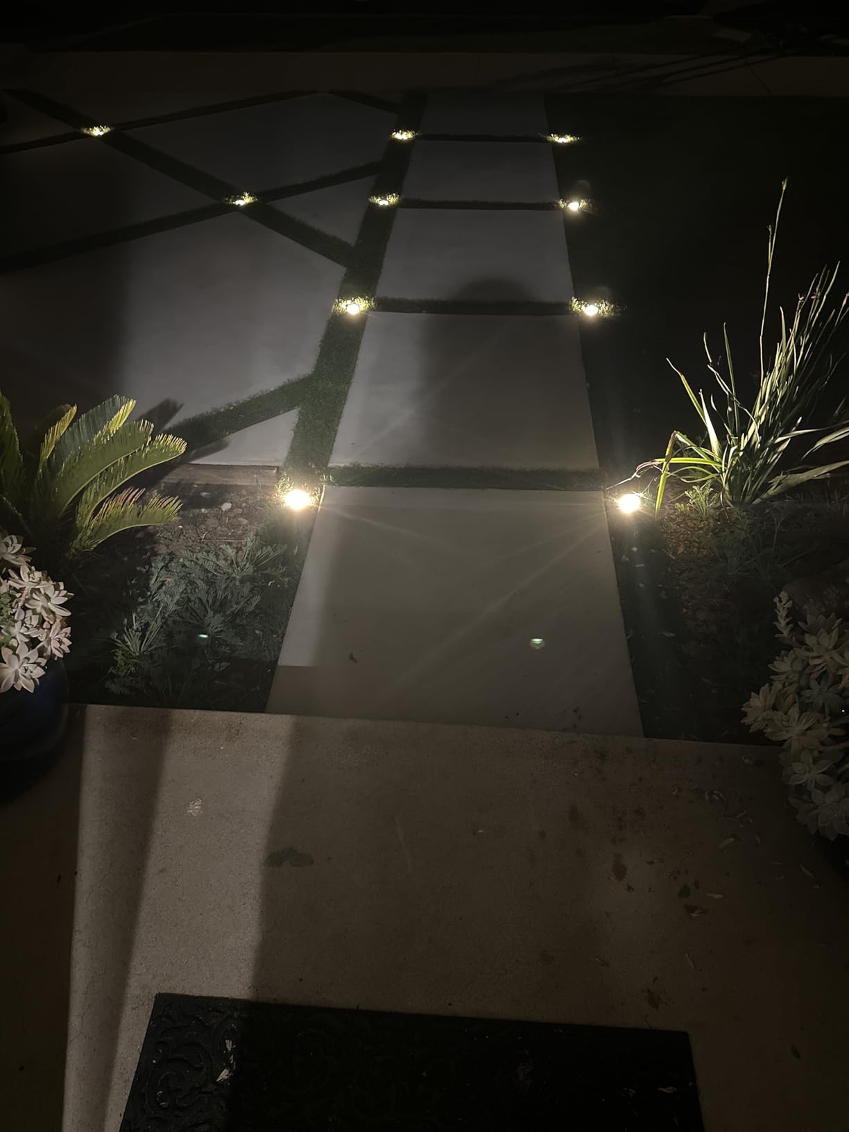 SUNVIE 12W Low Voltage Landscape Lighting with Connectors 1200LM Ultra Bright Well Lights Landscape LED In Ground Waterproof Outdoor Warm White Paver Lights for Garden Yard Driveway 12 Pack customer photo 1