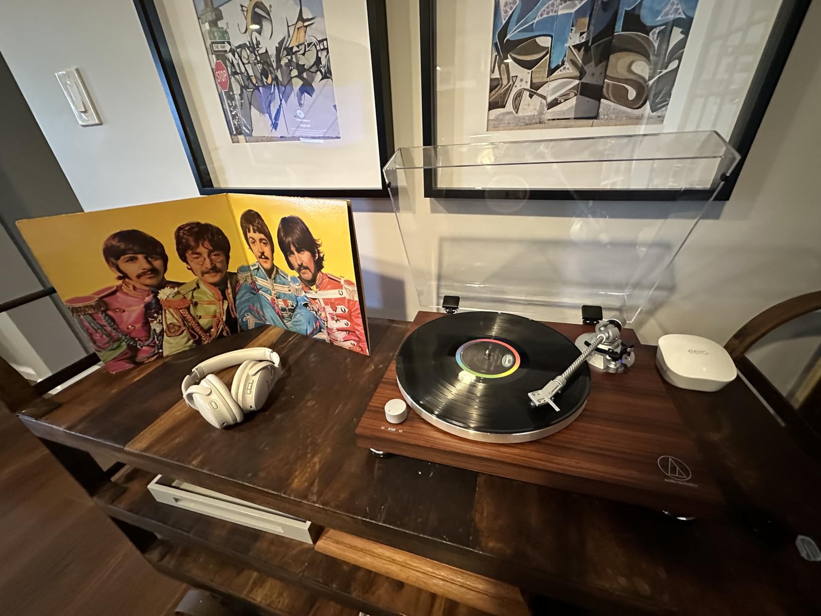 Audio-Technica AT-LPW50BT-RW Manual Belt-Drive Turntable, Rosewood customer photo 2