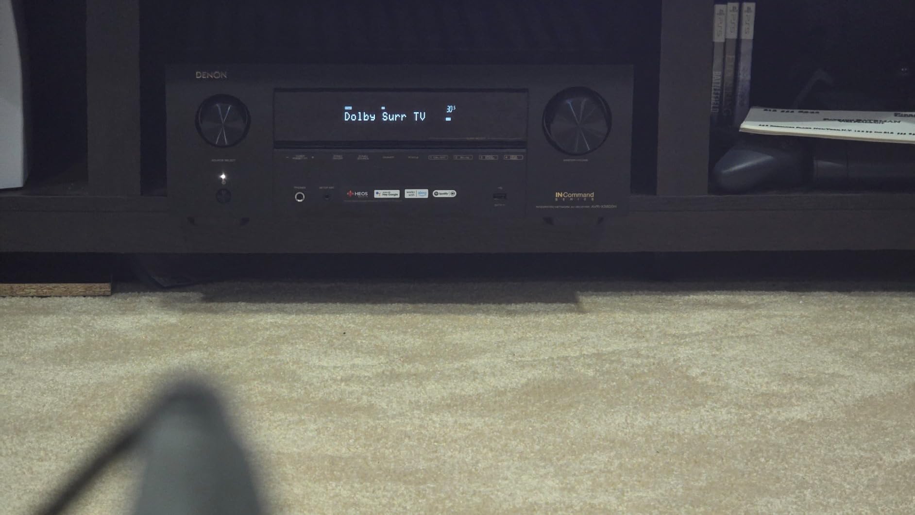 AVR-X3800H 9.4-Ch 8K UHD AVR Home Theater Stereo Receiver, (105W X 9) Built-in Bluetooth Wi-Fi & HEOS Multi-Room Streaming Dolby Atmos DTS:X IMAX Enhanced & Auro 3D customer photo 1