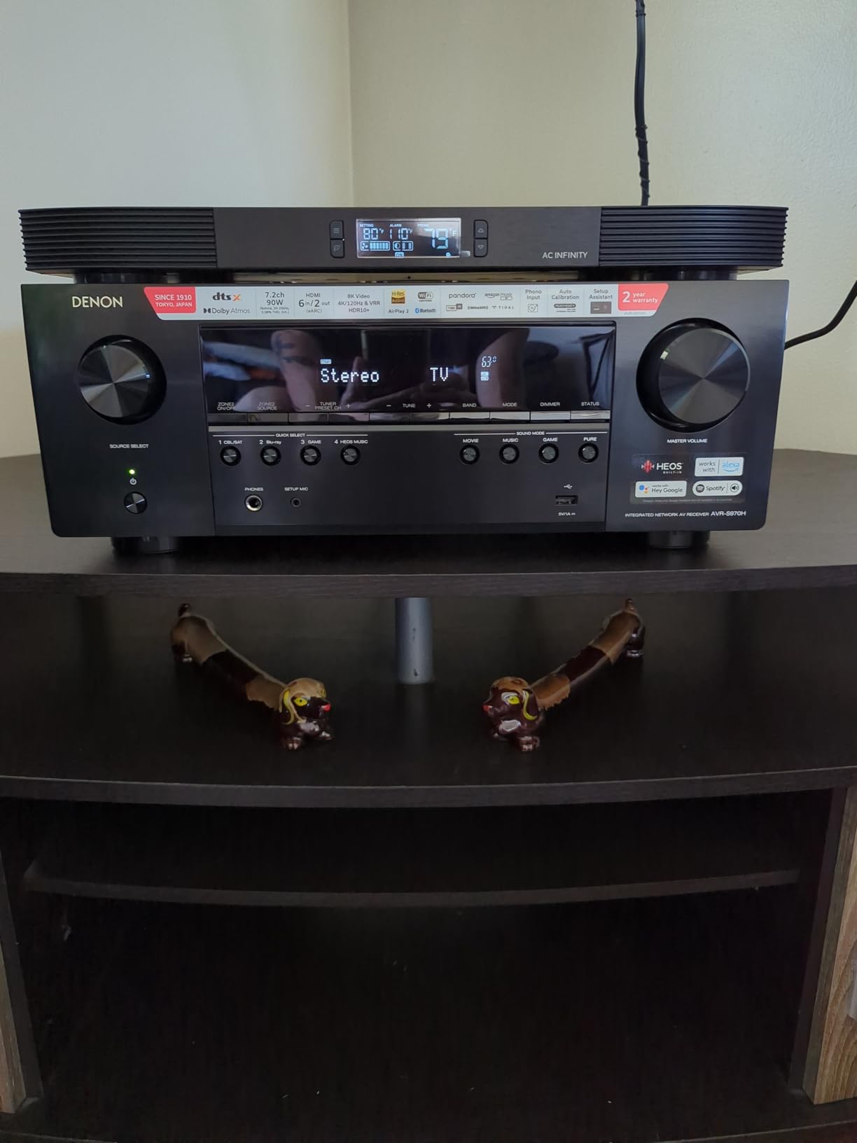 AVR-S970H 8K Ultra HD 7.2 Channel (90W X 7) AV Home Audio Receiver, Built for Gaming, Music Streaming, 3D Audio & Video, Alexa + HEOS, Black, Bluetooth Amplifier customer photo 2