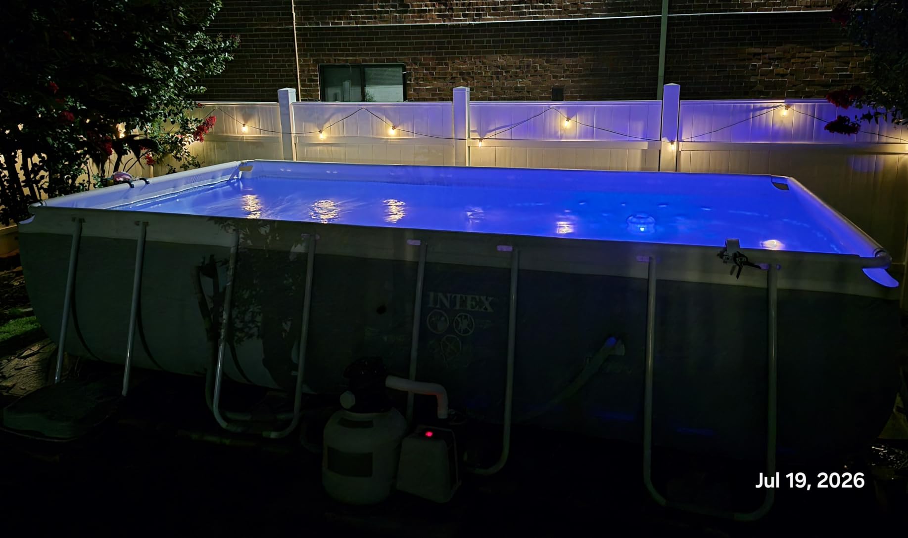 addlon 54FT(48+6) Solar String Lights Outdoor, Last 20+ Hrs, USB Charging | IP65 Waterproof. Dimmable Timer via Remote. Memory, 3 Modes, 2700K Warm White. Easy Install for Patio, Backyard, Porch. customer photo 1