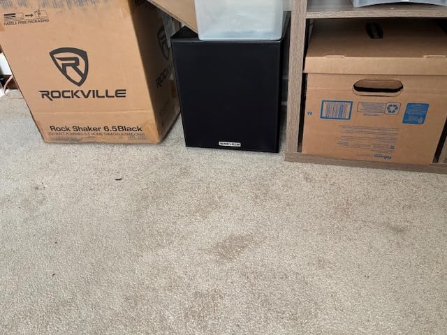 Rockville Rock Shaker 6.5 Black 200W Peak/100W RMS Powered Home Theater Subwoofer, Class-D, Adjustable Crossover, 20Hz-200Hz, Compact Design, for Movies and Music customer photo 1