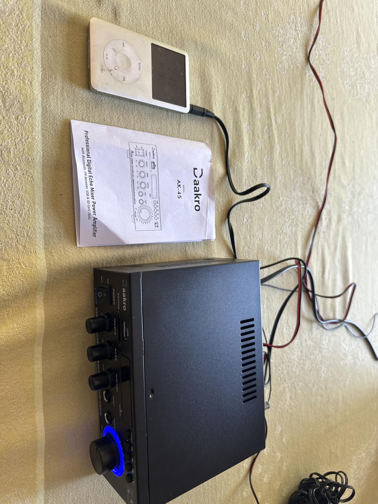 Daakro AK45 Stereo Audio Amplifier, 300W 2-Channel Bluetooth 5.1 customer photo 1