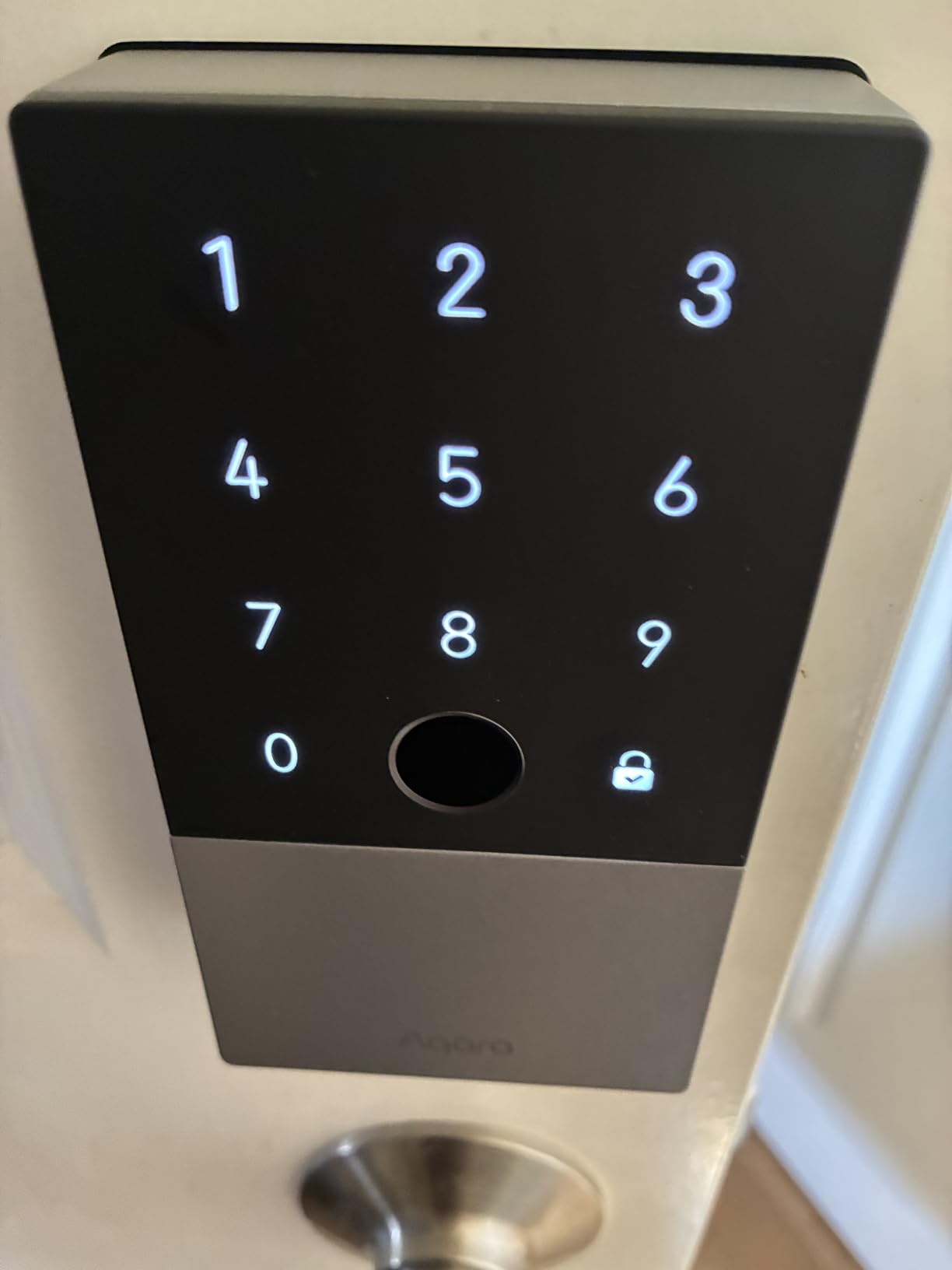 Aqara Smart Lock U100, Apple Home Key, Fingerprint Deadbolt, Gray customer photo 1