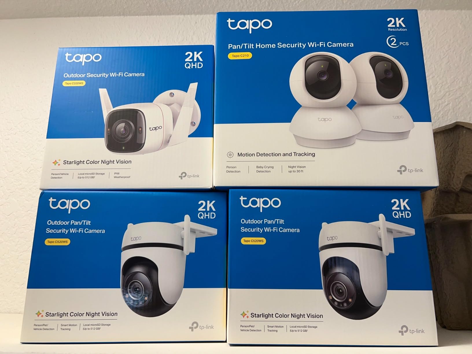 TP-Link Tapo 2K QHD Outdoor Pan/Tilt Wi-Fi Security Camera, 360° View, Motion Tracking, Color Night Vision, Free Person/Vehicle/Motion Detection, Cloud & SD Card Storage, 24/7 Recording, Tapo C520WS… customer photo 2