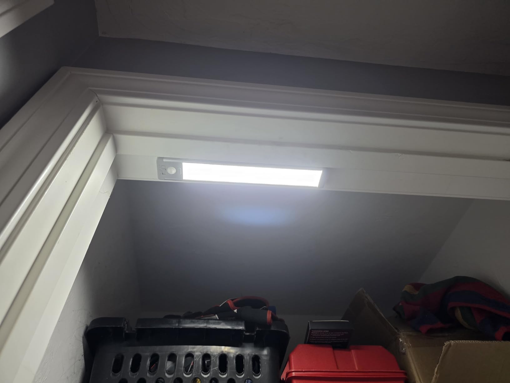 Under Cabinet Lighting, 14.7 inch Rechargeable Motion Sensor Light Indoor, 2 Pack Magnetic Dimmable Closet Lights, Wireless Under Counter Lights for Kitchen, Stairs, Hallway customer photo 2