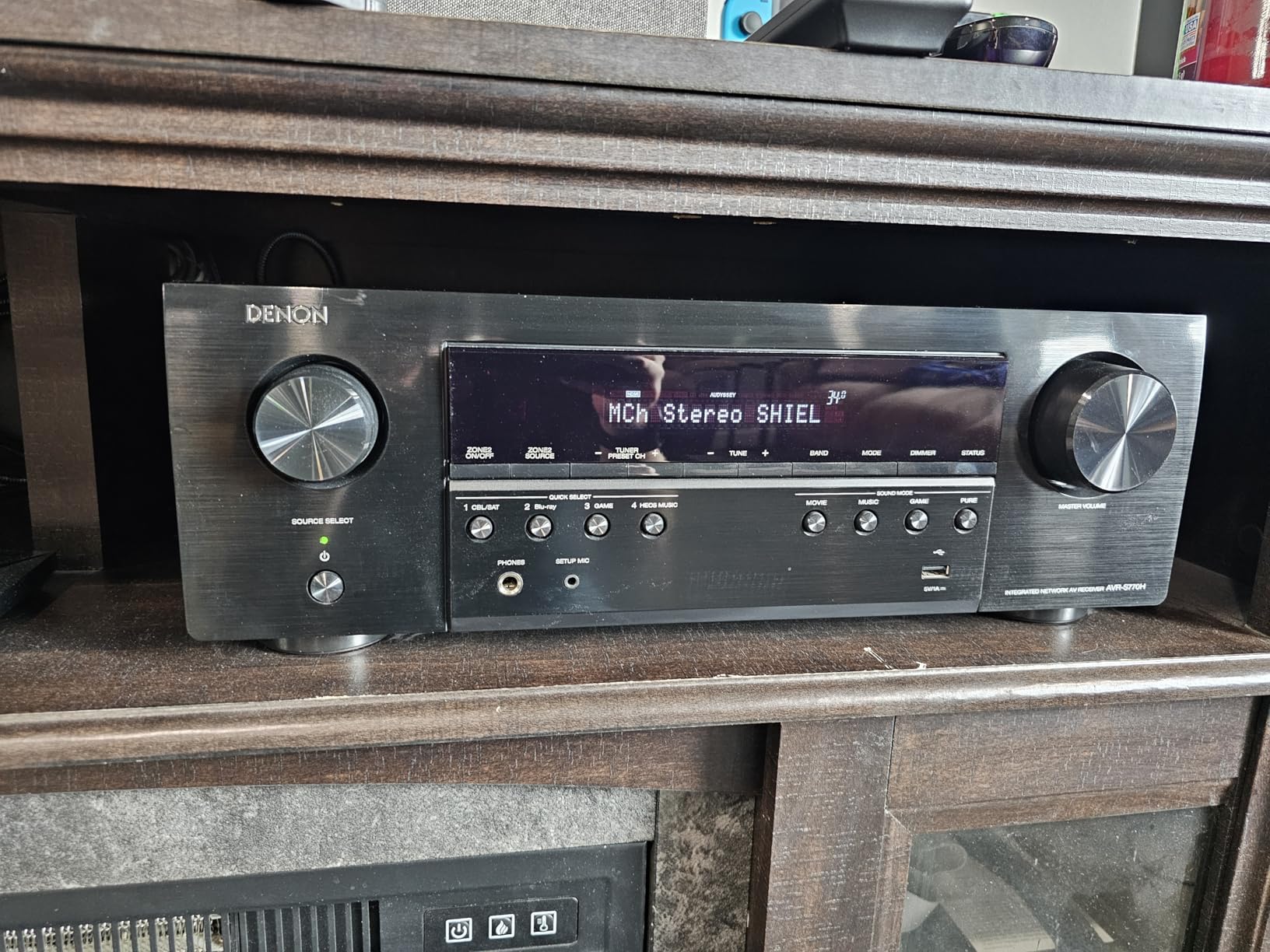 AVR-S770H 7.2 Ch Home Theater Receiver - 8K UHD HDMI Receiver (75W X 7), Wireless Streaming via Built-in HEOS, Wi-Fi, Dolby TrueHD, DTS Neural:X & DTS:X Surround Sound, Bluetooth Amplifier customer photo 1