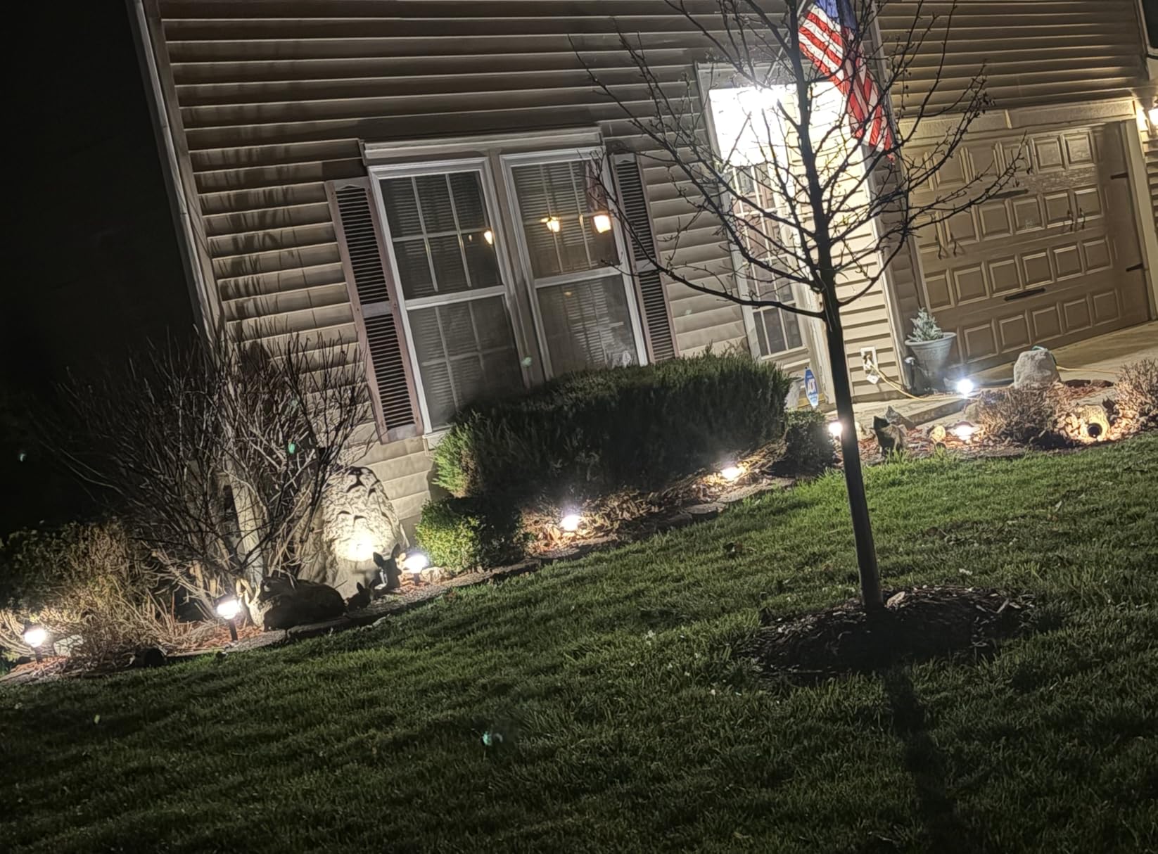 GreenLighting Paradise Low Voltage Landscape Pathway Lights - 2 Tier Outdoor Garden Lights - Easy, Simple Installation - Walkway, Lawn, Landscape Lighting (Black, 8 Pack) customer photo 1