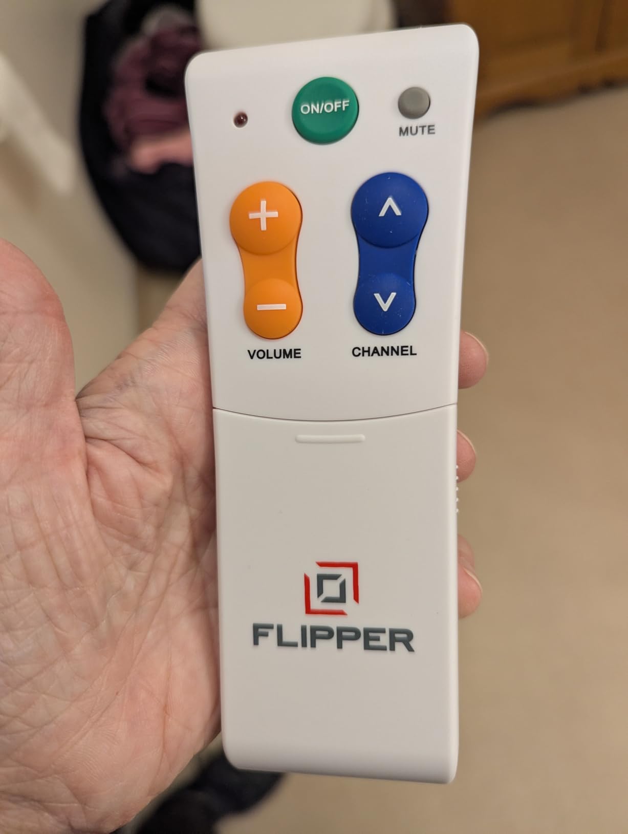Flipper Big Button TV Remote for Seniors, Dementia - Easy Setup customer photo 1