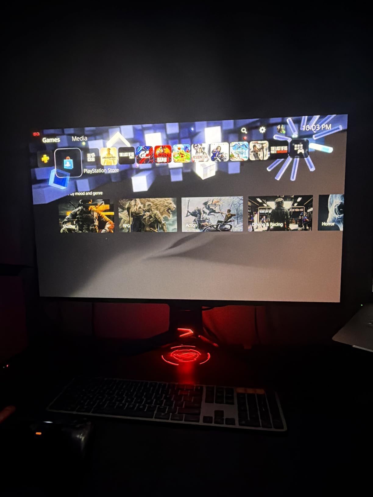ASUS ROG PG32UCDM 32 Inch 4K 240Hz OLED Gaming Monitor QD-OLED UHD, Custom Heatsink, 0.03ms, G-SYNC Compatible, USB-C 90W, True 10-bit, Graphene Film, 99% DCI-P3, for PS5 and Xbox customer photo 1