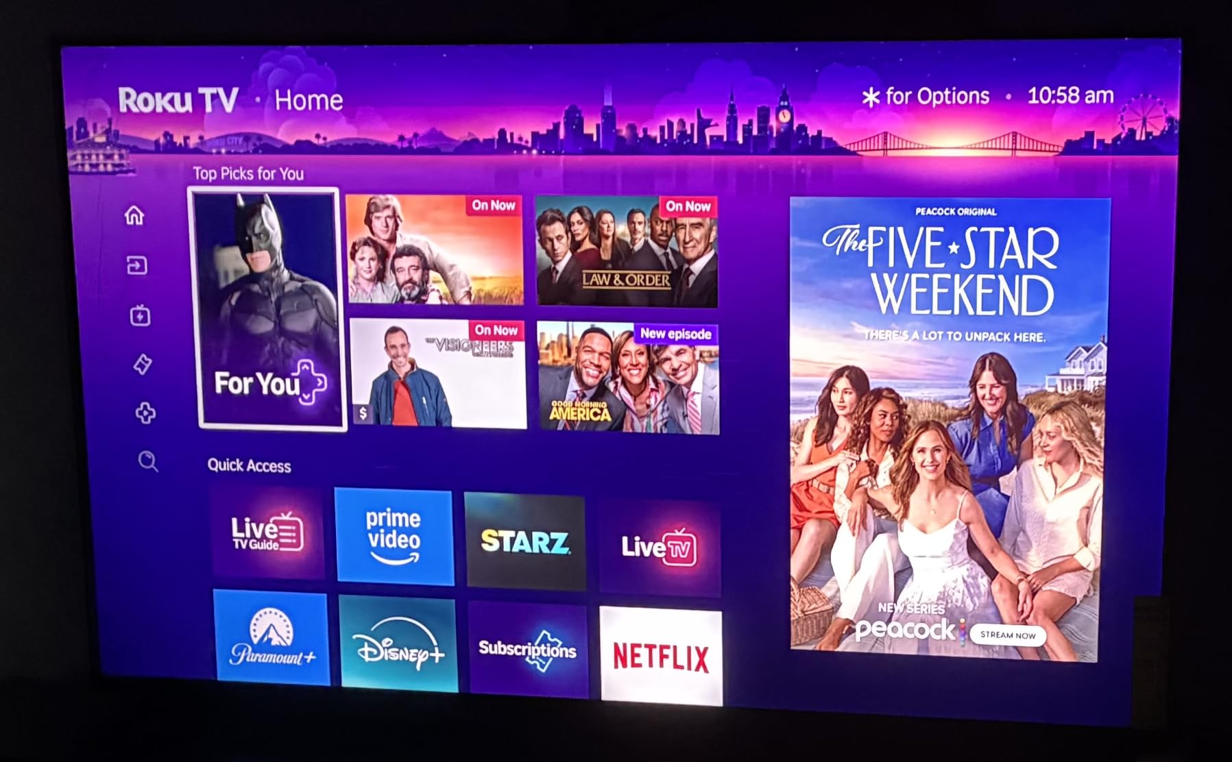 Roku Smart TV – 55-Inch Pro Series 4K QLED RokuTV with Backlit Roku Voice Remote Pro, Dolby Vision IQ, 120Hz Refresh Rate – Live Local News, Sports, Gaming customer photo 2
