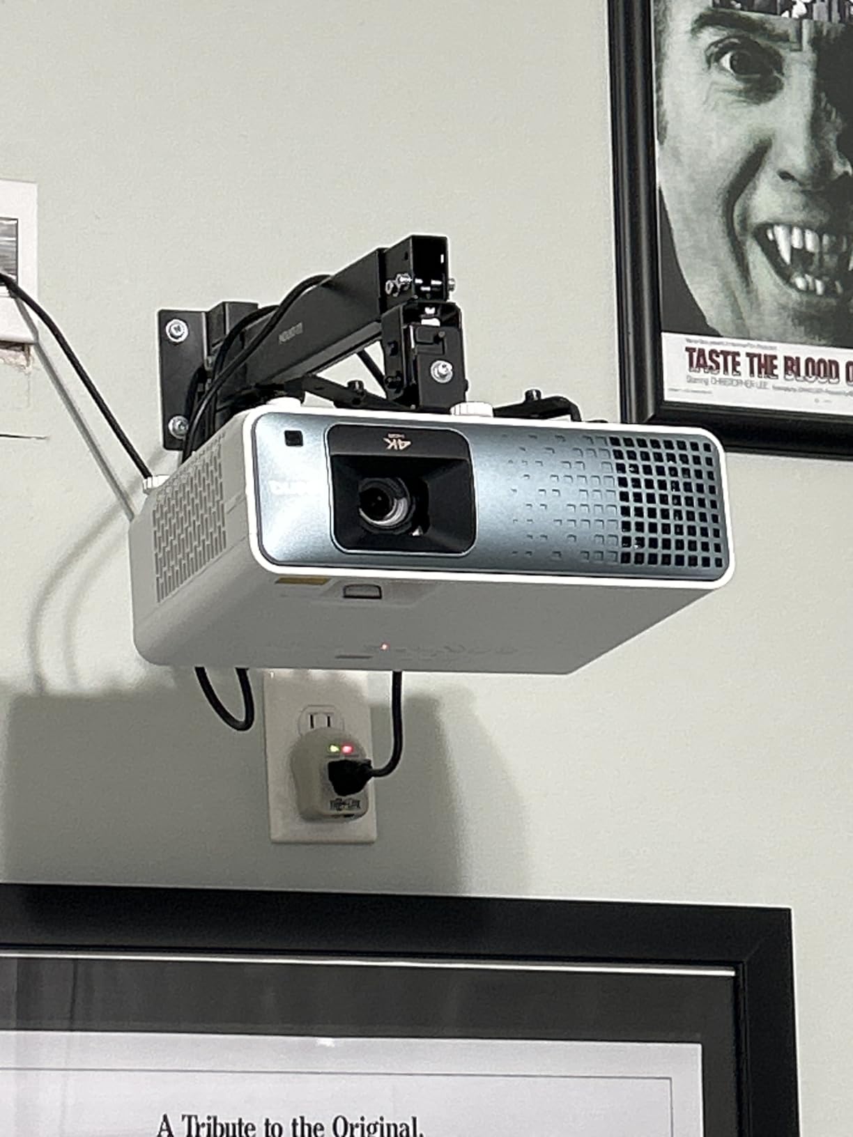 BenQ TK710 4K HDR Laser 3200 Lms Home Entertainment Movie & Gaming Projector, 4ms Input Lag, 240Hz Refresh Rate, HDR10, eARC Support, Lens Shift, 1.3x Zoom, 3 Year Warranty customer photo 2