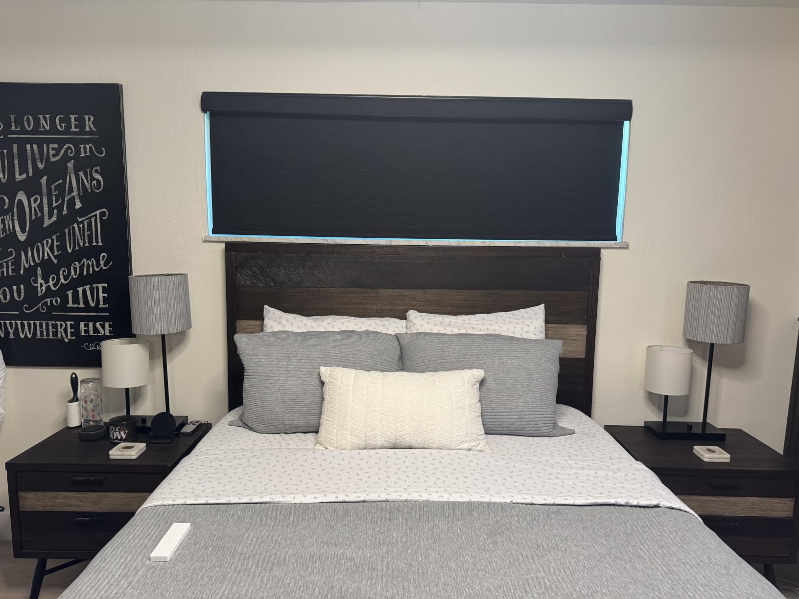 Kincmo Motorized Blinds with Remote, APP, Voice Control - 100% Blackout customer photo 1