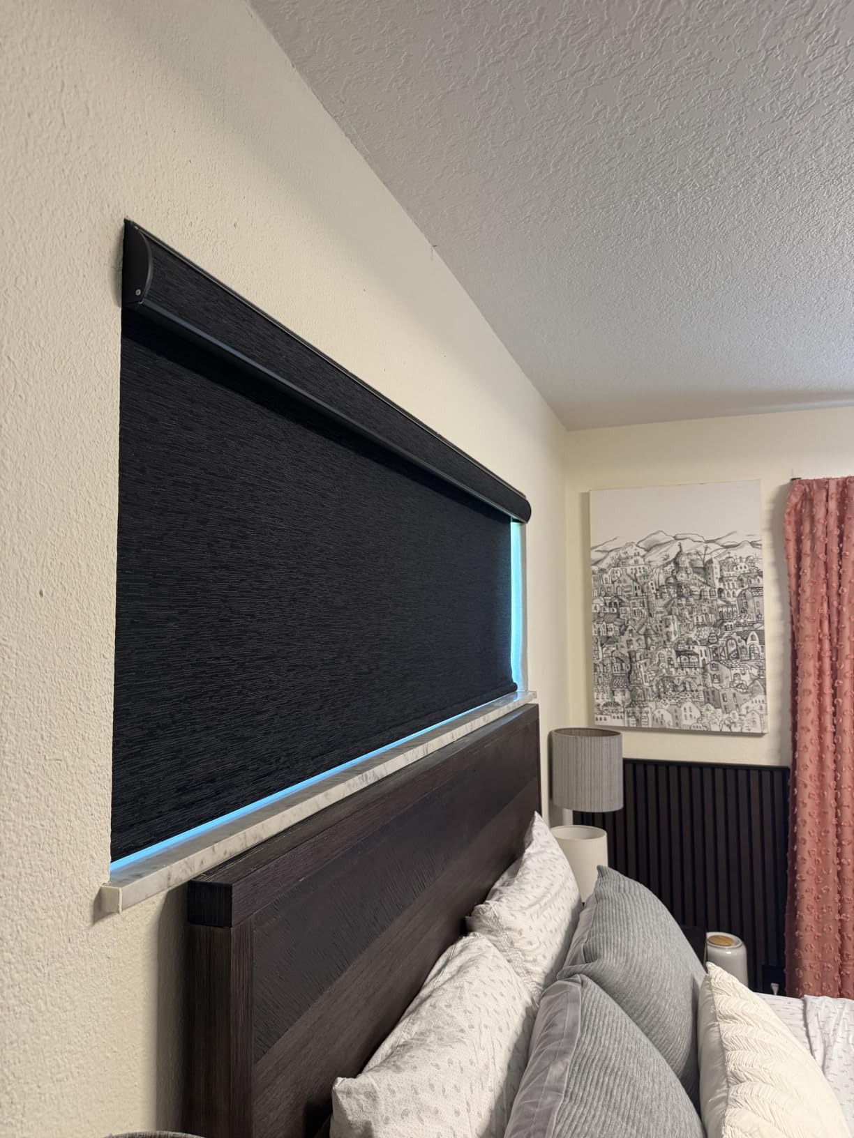 Kincmo Motorized Blinds with Remote, APP, Voice Control - 100% Blackout customer photo 2