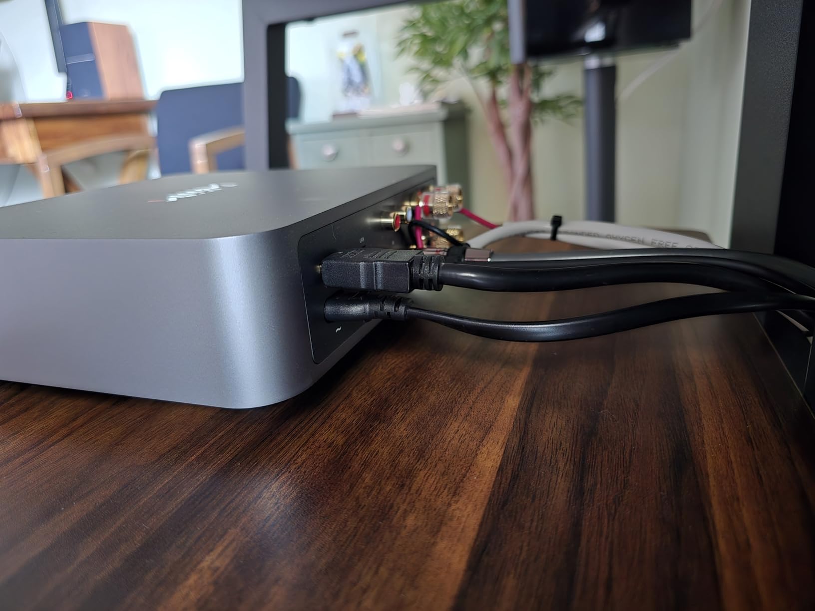WiiM Amp Pro: Multiroom Streaming Amplifier | Compatible with Google Cast, Alexa | HDMI, Voice Control | Stream from Spotify, Amazon Music, Tidal & More - Dark Gray customer photo 1