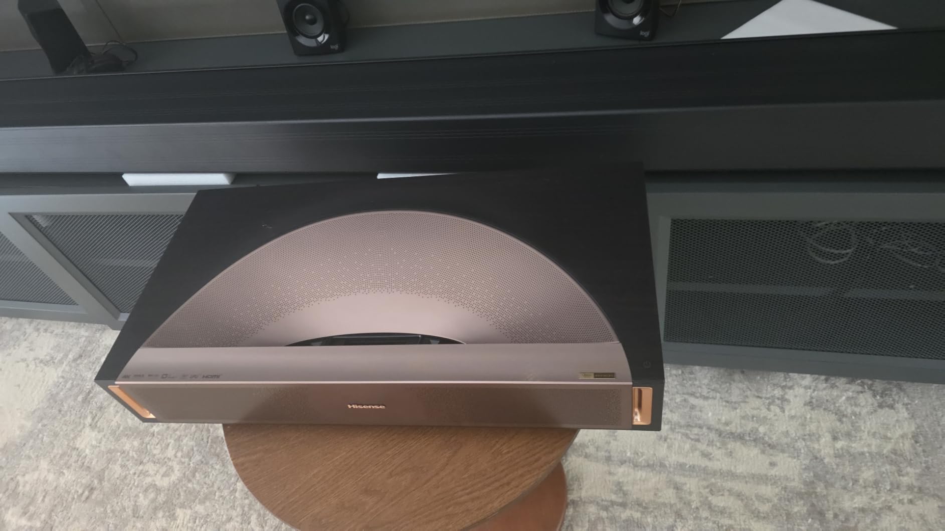 Hisense PX3-PRO Ultra Short Throw Triple Laser Projector, 4K UHD, 80-150 inch, 3,000 Lumens, 3000:1 Contrast, Dolby Vision & Atmos, IMAX Enhanced, 240 High Refresh Rate, Google TV, Designed for Xbox customer photo 2